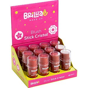 Maquiagem e beleza brilhae blush stick cristal 9g - brw (dp.c/12)
