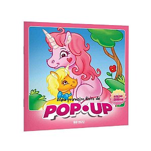 Livro infantil ilustrado pop-up meu prim.livro unicorni - bicho esperto (unidade)
