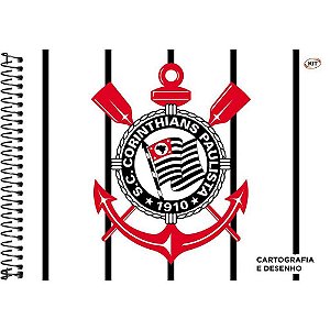 Caderno desenho univ capa dura corinthians 80fls. - kit (pct.c/05)