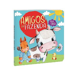 Livro infantil ilustrado toque e sinta amigos da fazend - bicho esperto (unidade)