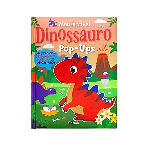 Livro infantil ilustrado meu incrivel pop-up de dinossa - bicho esperto (unidade)