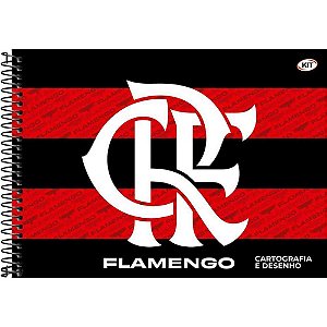 Caderno desenho univ capa dura flamengo 80fls. - kit (pct.c/05)