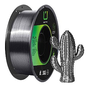 Filamento 3d pla silk aco escovado 1 kilo - multfila (rolo)