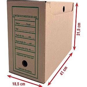 Arquivo morto papelao 41x18,5x31,5cm gigante - goodie (pct.c/10)