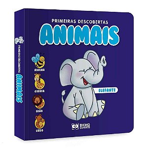 Livro infantil ilustrado primeiras descobertas animais - bicho esperto (unidade)