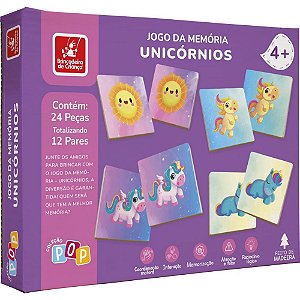 Jogo da memoria em madeira uniconios 24pcs - brinc. de crianca (unidade)