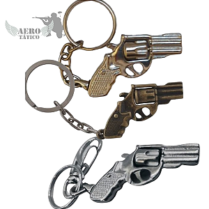 Chaveiro Revolver com Tambor Giratório