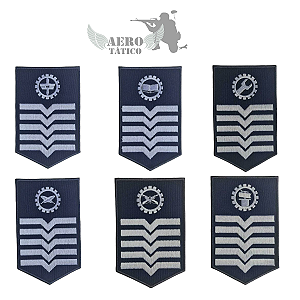 Divisa de Braço 1º SGT ADM/GBAS/IEM/MNT/PRV/SGS/SUP AZUL (Par)