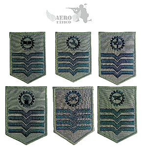 Divisa de Braço 2S ADM/GBAS/IEM/MNT/PRV/SGS/SUP VERDE (Par)