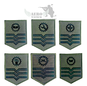 Divisa de Braço 3S ADM/GBAS/IEM/MNT/PRV/SGS/SUP/QSCon VERDE (Par)