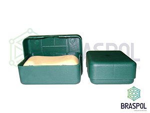Saboneteira de Plastico na cor verde