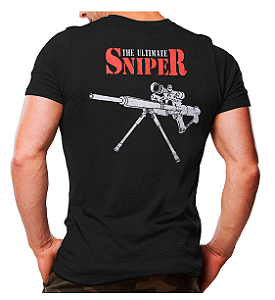 Camiseta Militar Estampada Sniper