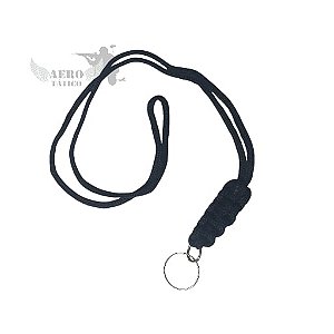Cordão Trançado Preto Sem Apito (simples)