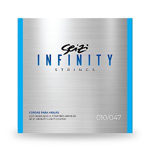 Encordoamento Seizi Para Violão Infinity Light Coated 010 047