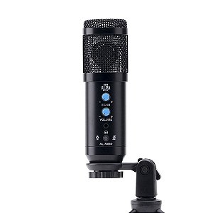 Microfone Condensador Alra Music Cardióide PodCast Usb AL-M669