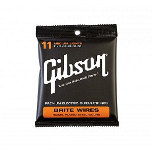 Encordoamento Guitarra Gibson 011 050 Brite Wires