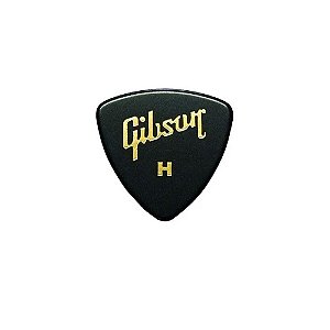 Palheta Celuloide Gibson Pesada Aprgg 73H Preta 12 Unidades