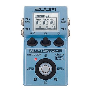 Pedal Zoom Ms-70cdr Multistomp Para Guitarra Com 137 Efeitos