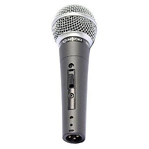 Microfone Soundvoice Dinâmico Com Cabo Sm58s Preto