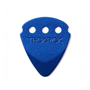 Palheta Dunlop Teckpick Alumínio Anodizado Azul Latão 1 Unid