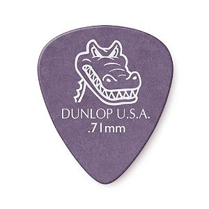 Palheta Dunlop Gator Grip 0,71mm 12 Unidades