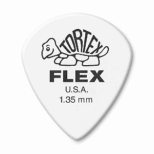 Palheta Dunlop Tortex Flex Jazz III 1,35 mm Com 12 unidades