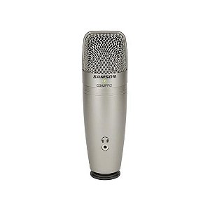 Microfone Samson Condensador De Estúdio Usb Tripé C01U Pro