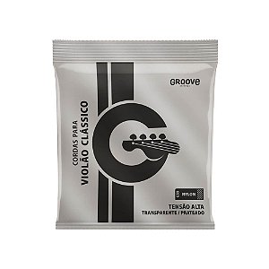 Encordoamento Violão Groove Nylon Gs5 Tensão Alta Prata