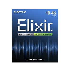Encordoamento Guitarra Elixir 010 046 Optiweb Light