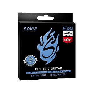 Encordoamento Guitarra Solez 009.5 044 2 Cordas Extras Slg95