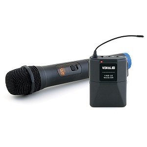 Microfone Sem Fio Vokal Vwb-30 Portátil de Mão UHF