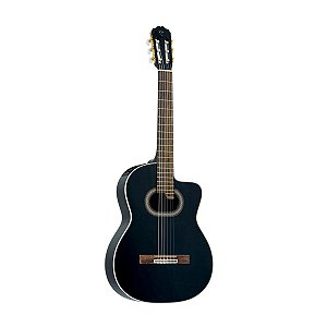 Violão Takamine Nylon Gc6ce Preto Pré Amplificador Tp4t