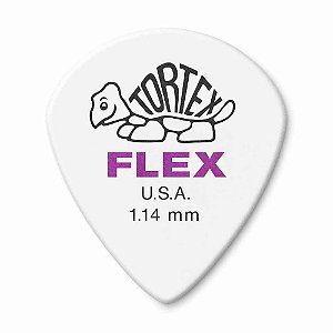 Palheta Dunlop Tortex Flex Jazz III 1,14 mm Com 12 unidades