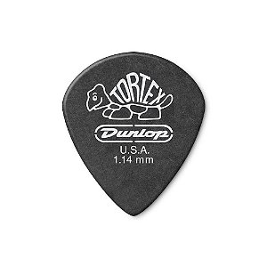 Palheta Dunlop Tortex Jazz III 1,14mm Preta Com 12 Unidades