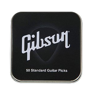 Kit Palhetas Celuloide Gibson Pesada Aprgg50 74Xh Pack 50 Lata