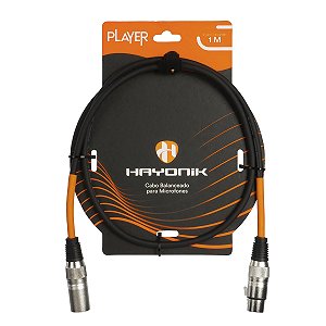 Cabo Hayonik Para Microfone Player XLR(F) XLR(M) 1m