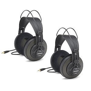 Fone de Ouvido Samson Semi Aberto Sr850 SR Series (Par) Kit C/2