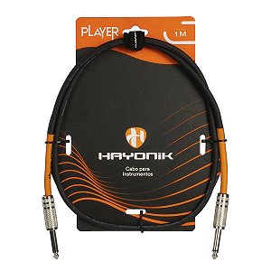 Cabo Hayonik Para Instrumentos Player P10 x P10 1m Preto