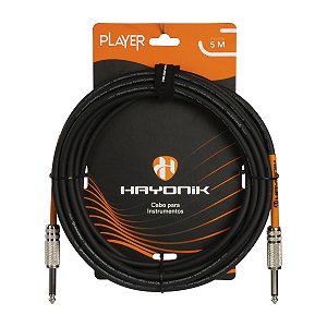 Cabo Hayonik Para Instrumentos Player P10 x P10 5m Preto