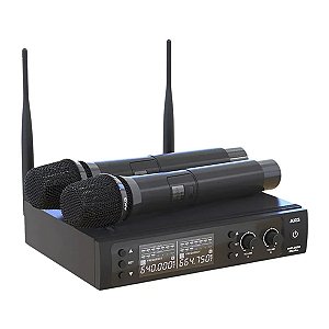 Microfone Akg Sem Fio Profissional 2 Bastões WP300 Duplo Dinâmico Cardioide