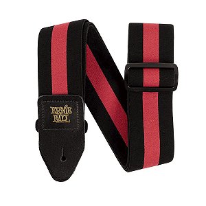 Correia Ernie Ball Polister Ultra Durável Listra Vermelha P05329