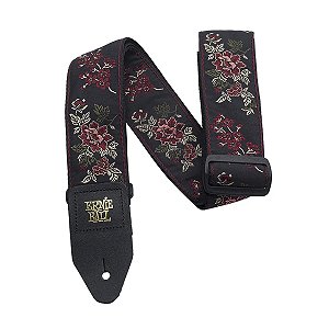 Correia Ernie Ball Jacquard Red Rose P04142 Para Instrumentos