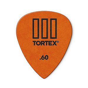 Palheta Dunlop Tortex III 462R 0.60mm Laranja 12 Unidades
