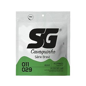 Encordoamento Sg Para Cavaquinho Cavaco Tensão Alta 011 029 Com Bolinha
