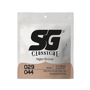 Encordoamento Sg Para Violão Nylon Tensão Alta 029 044