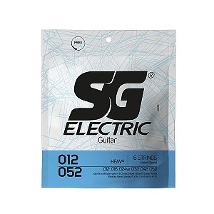 Encordoamento Sg Para Guitarra Niquel 012 052