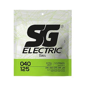 Encordoamento Sg Para Baixo 5 Cordas 040 125 Niquel