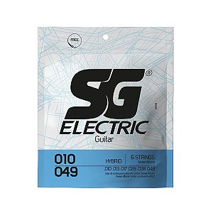 Encordoamento Sg Para Guitarra Niquel 010 049 Híbrido
