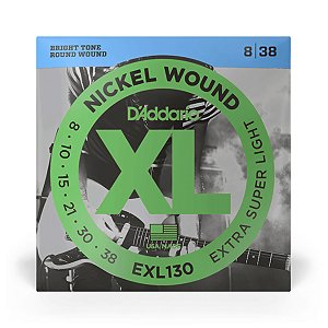 Encordoamento Daddario Para Guitarra 008 038 Exl130