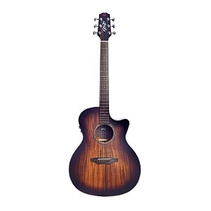 Violão Seizi Supreme Ryu Mirai Cutaway Koa Burst Com Bag e Efeito